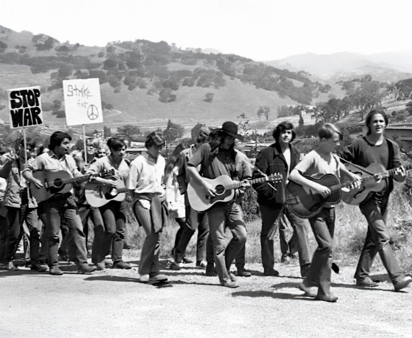 "My senior class at Terra Linda High School protesting the Vietnam War